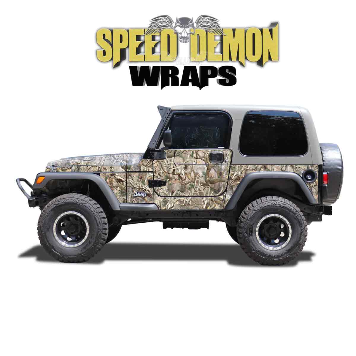 1997-2006 TJ Jeep Wrangler Side Wrap Kit - Buck Camouflage