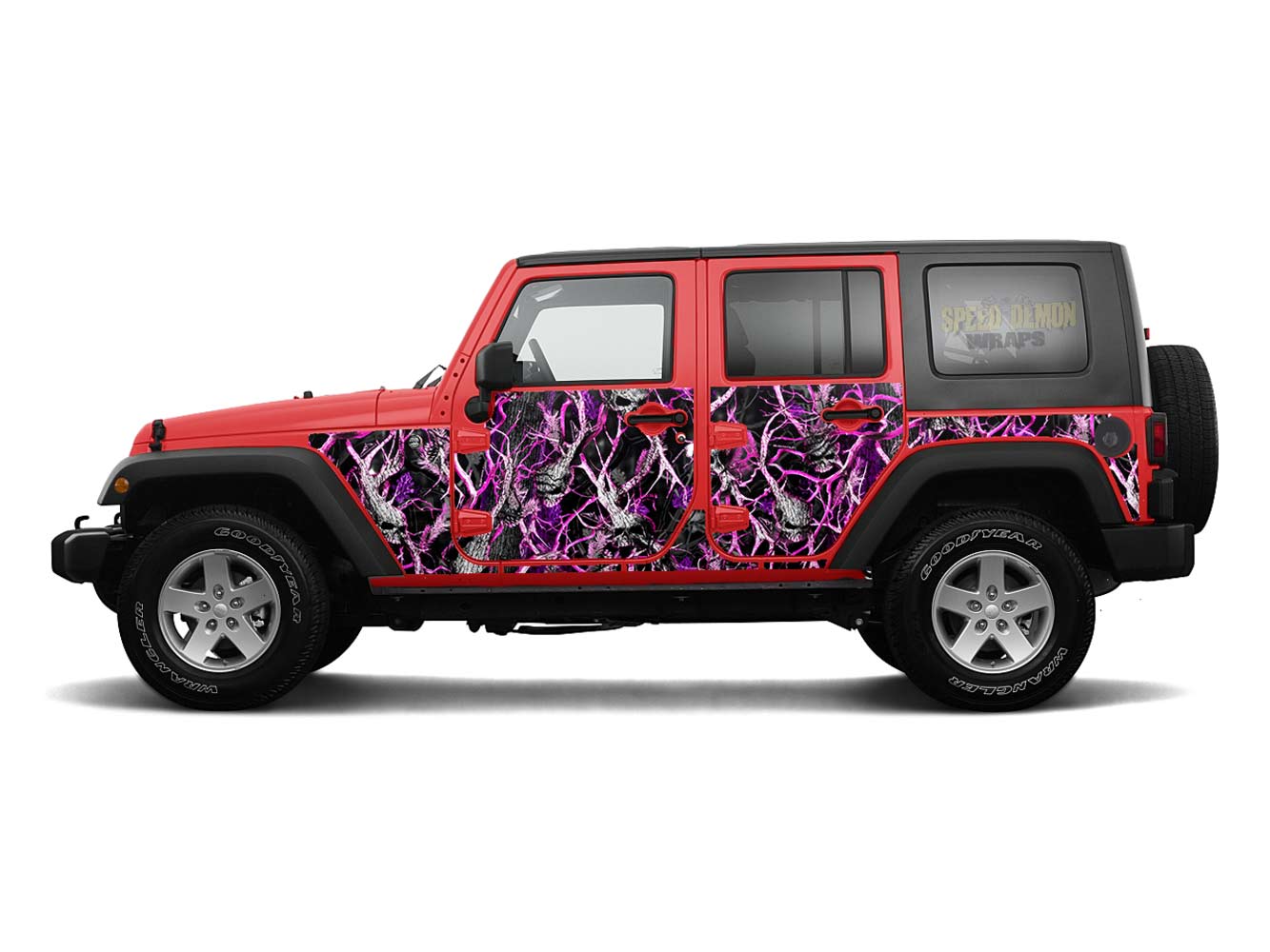 Obliteration Skull Camouflage - Fits Jk 2007-2017 - Lt/Rt Side