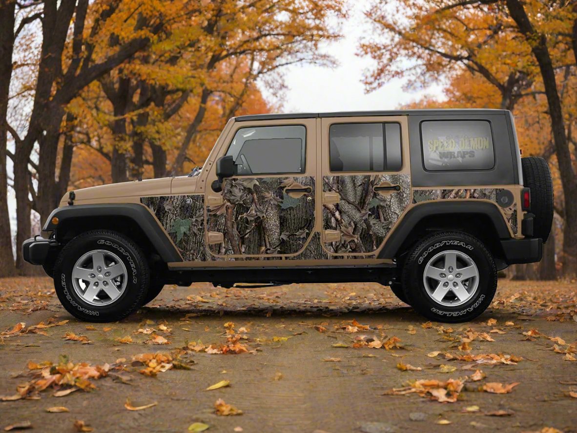 JKJeep Wrangler Wrap Oak Ambush Camo