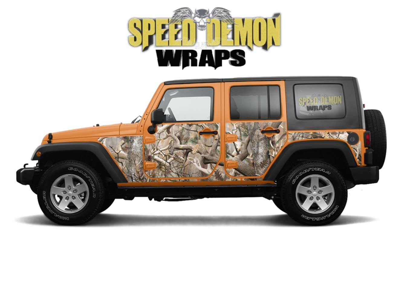Jeep Wrangler Wrap Obliteration Camouflage
