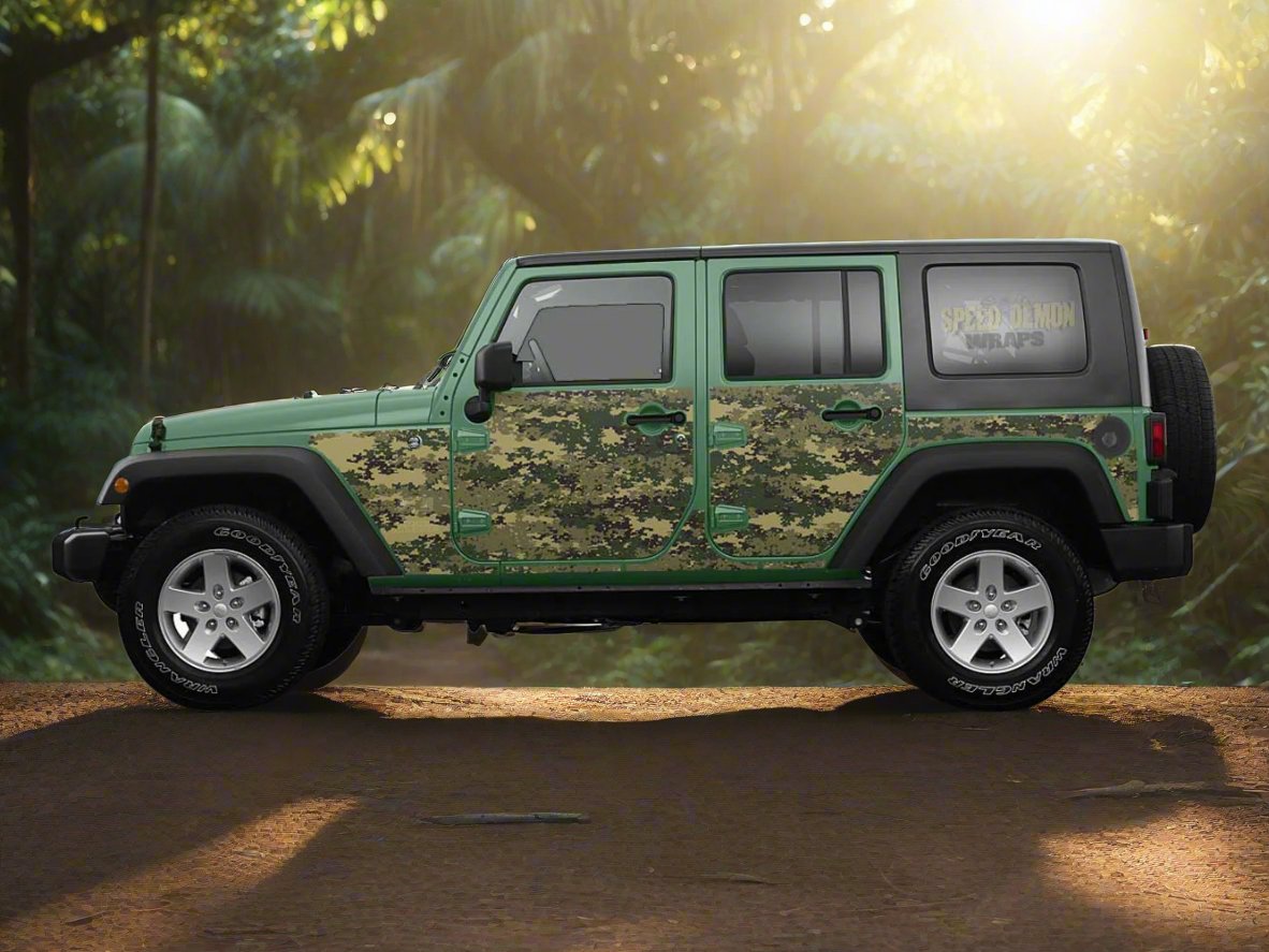 Pre-cut Jeep Wrap Digital Camouflage