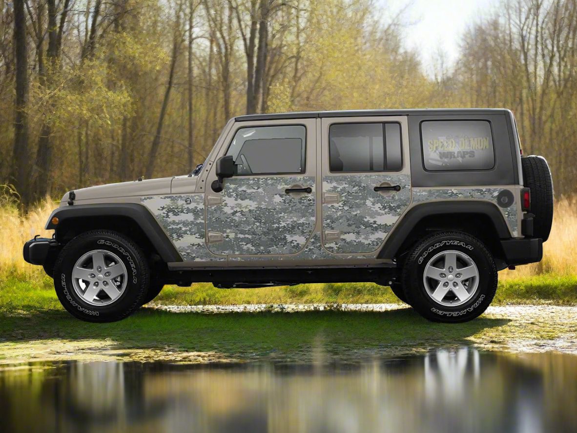 JK Jeep Wrangler Wrap Digital Camouflage