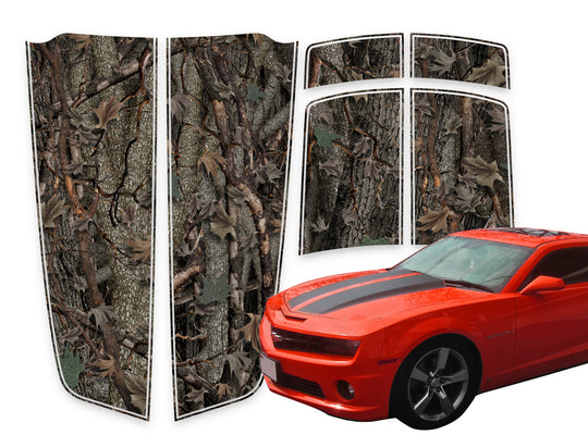 Camaro Racing Stripes Oak Ambush Die-Cut 2010-2015