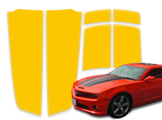 Camaro Racing Stripes Burnt Yellow Die-Cut 2010-2015