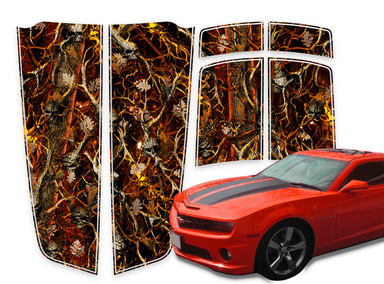 Camaro Racing Stripes Skulls Blaze Die-Cut 2010-2015