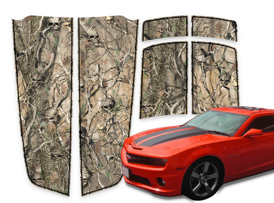 Camaro Racing Stripes Skulls - Black Pinstripe 2010-2015