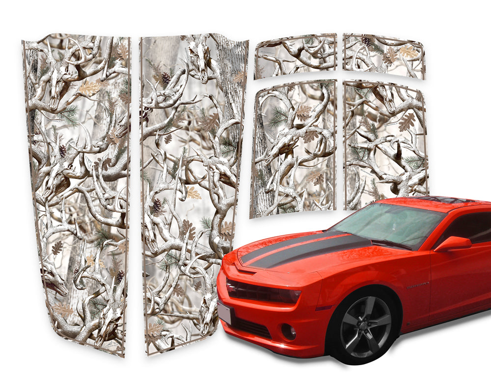 Camaro Racing Stripes Buck Skulls Snow - Tan Pinstripe 2010-2015