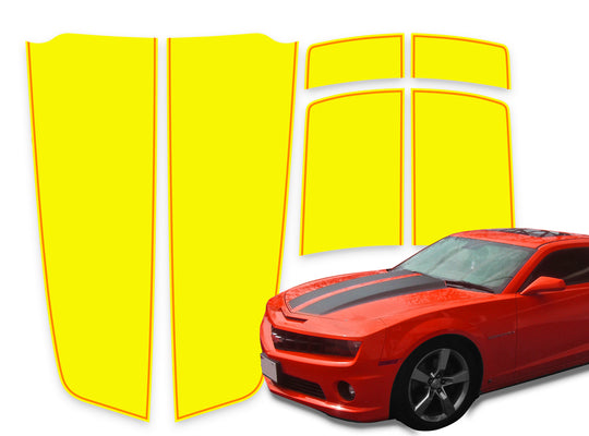 Camaro Racing Stripes Yellow - Orange Pinstripe 2010-2015
