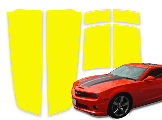 Camaro Racing Stripes Yellow Die-Cut 2010-2015