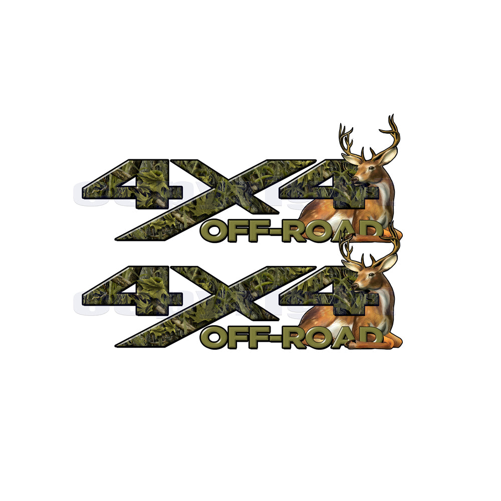 4x4 Off Road Decals Marshland Camo Big Buck