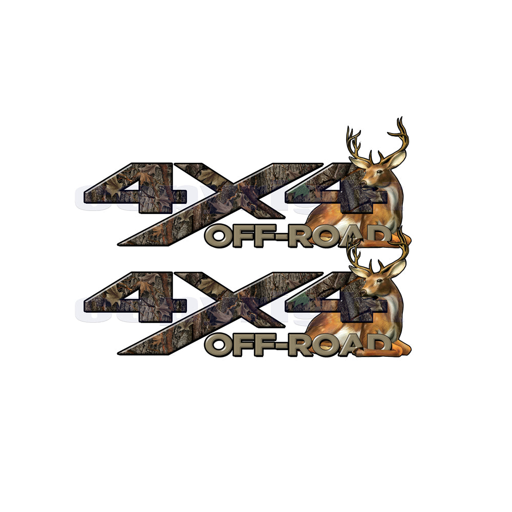 4x4 Off Road Decals Oak Ambush Camo Big Buck