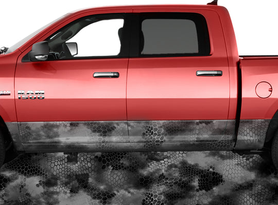 Chameleon Camo Night Rocker Panel Wrap Graphic Decal Wrap Truck Kit