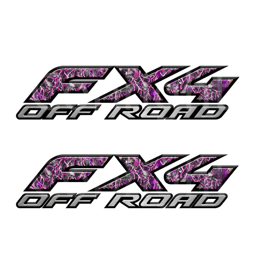 FX4 Decals Skull Pink