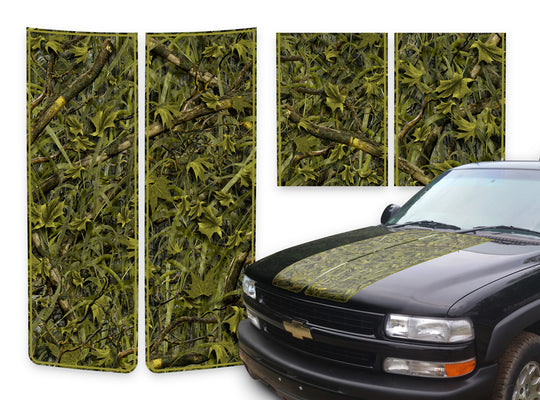 Chevy Tahoe Racing Stripes Marshland - Green Pinstripe 2000-2006