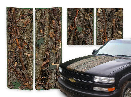 Chevy Tahoe Racing Stripes Oak Ambush - Green Pinstripe 2000-2006