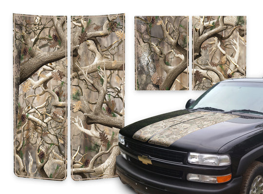 Chevy Tahoe Racing Stripes Obliteration - Tan Pinstripe 2000-2006