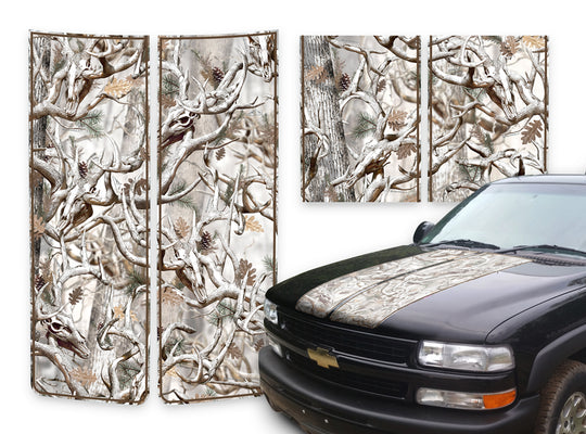 Chevy Tahoe Racing Stripes Buck Skulls Snow - Brown Pinstripe 2000-2006