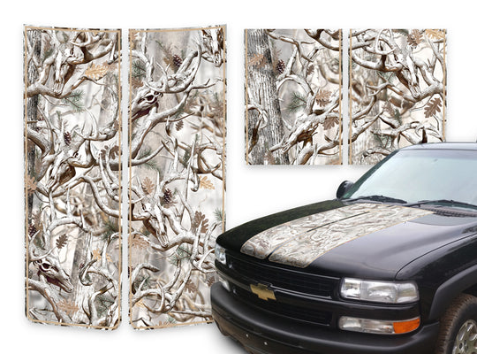 Chevy Tahoe Racing Stripes Buck Skulls Snow - Tan Pinstripe 2000-2006
