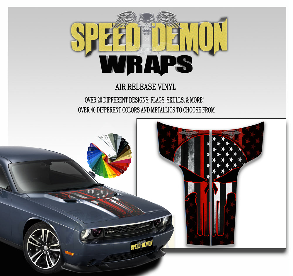 Dodge Challenger Hood Stripes Punisher 2011-2014