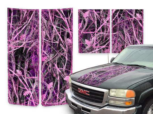 GMC Sierra Racing Stripes Tallgrass Pink - Pink Pinstripe 2000-2006