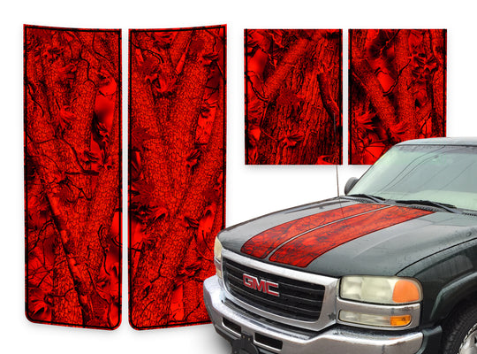 GMC Sierra Racing Stripes Forest Infero - Black Pinstripe 2000-2006