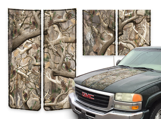 GMC Sierra Racing Stripes Obliteration - Black Pinstripe 2000-2006