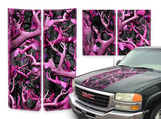 GMC Sierra Racing Stripes Obliteration Pink - Pink Pinstripe 2000-2006