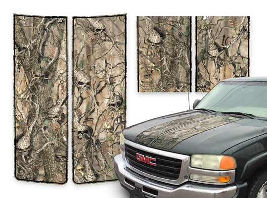 GMC Sierra Racing Stripes Skulls - Black Pinstripe 2000-2006