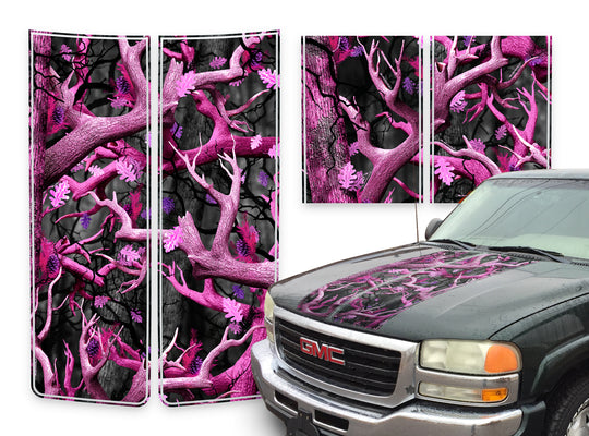 GMC Yukon Racing Stripes Obliteration Pink - 2000-2006