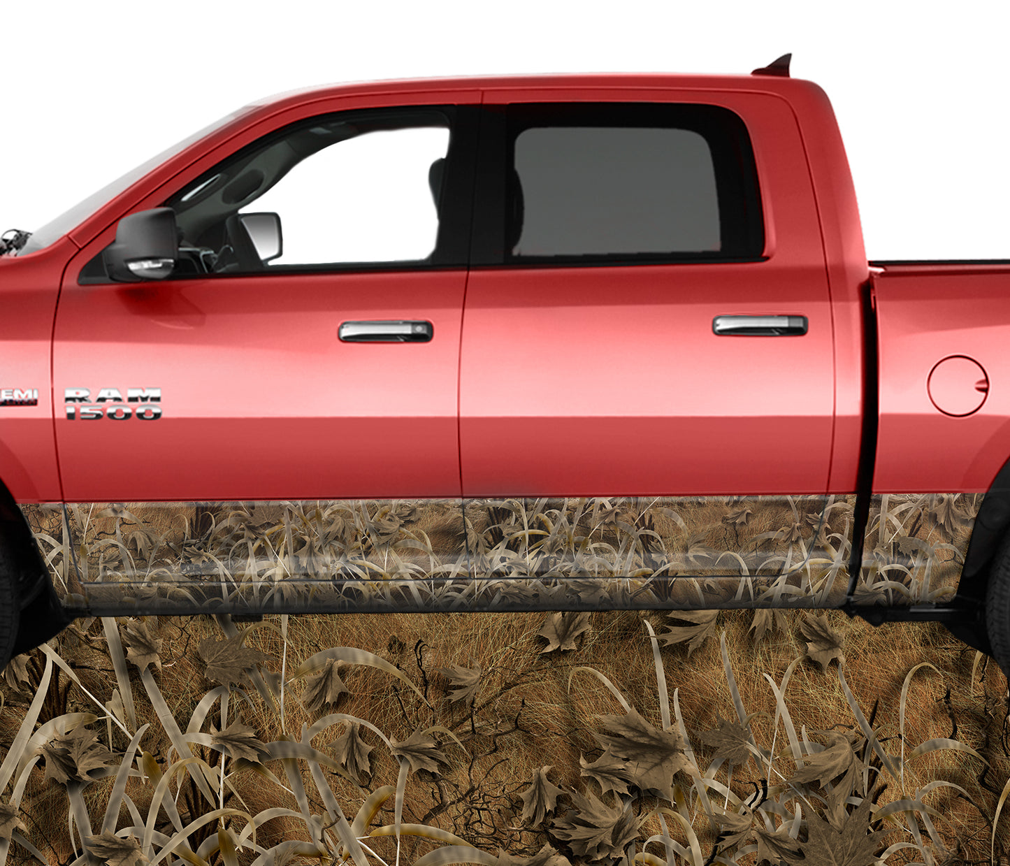 Grassland Brown Rocker Panel Wrap Graphic Decal Wrap Truck Kit