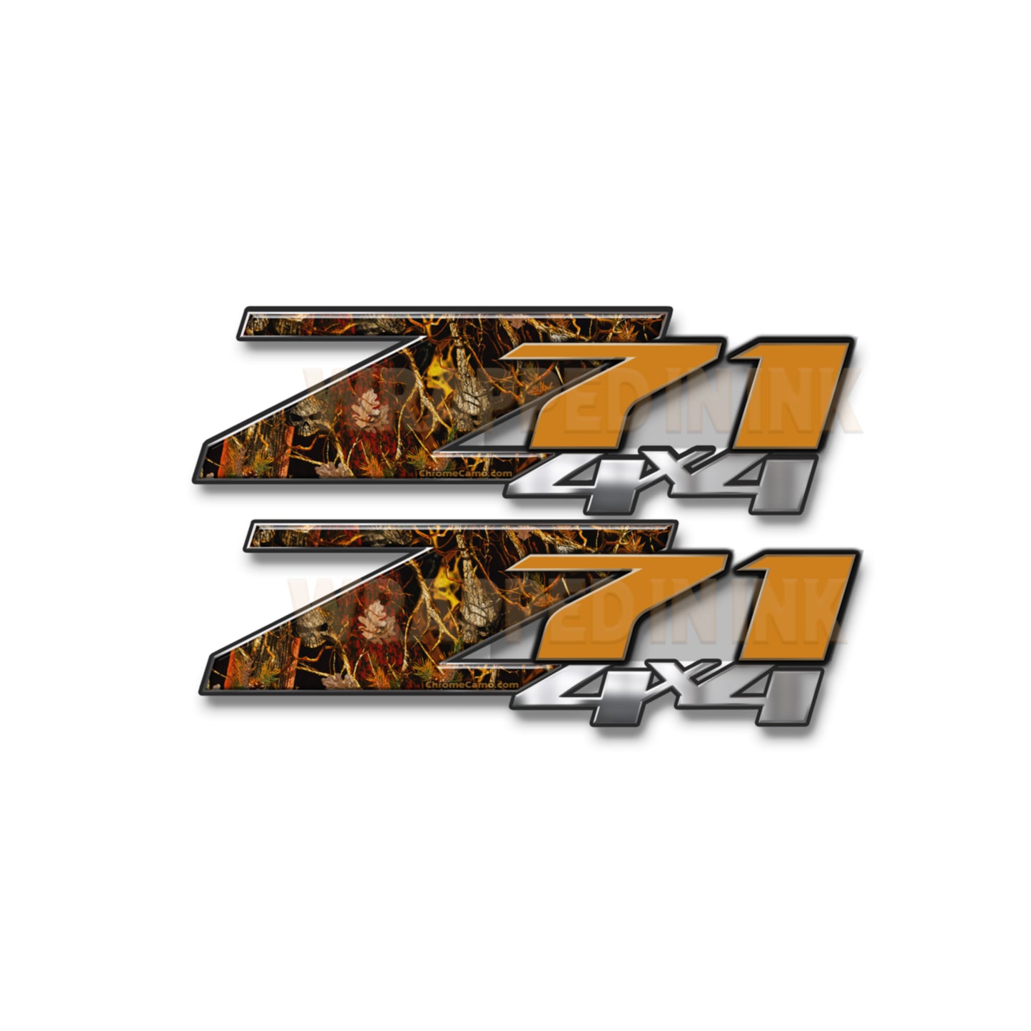 Z71 4x4 Decals Blaze Skull