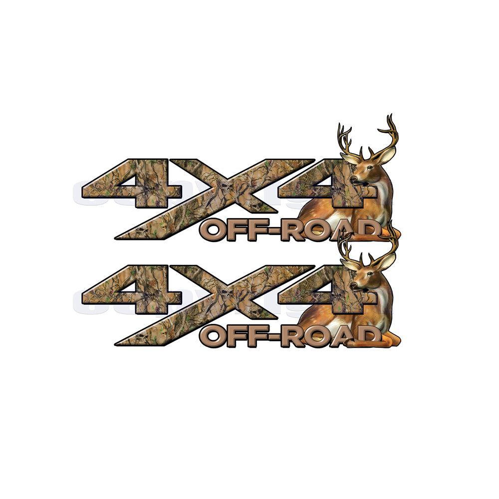 4X4 Offroad Decals Obliteration Skull Camo Big Buck