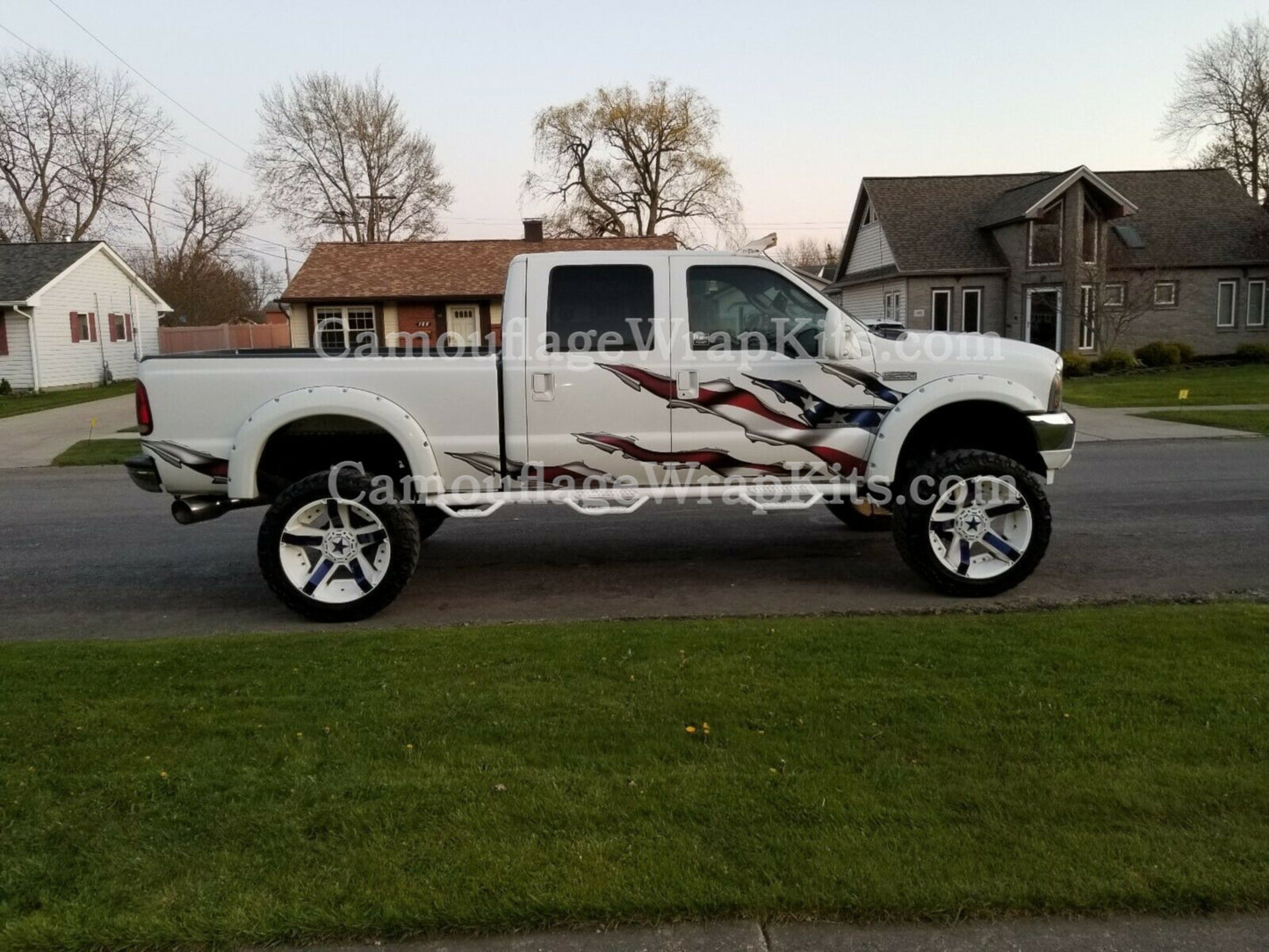 Rocker Panel Side Graphics Skulls Blaze Wrap Ripped Metal