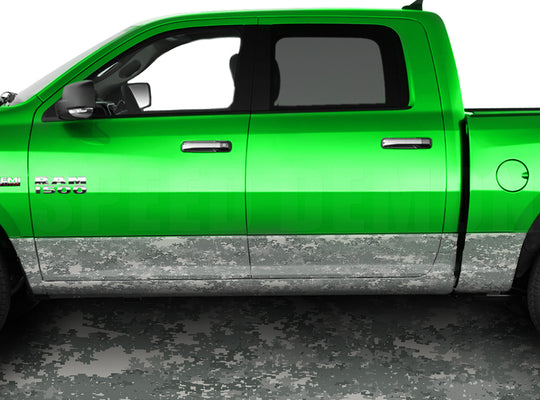 Digital Military Rocker Panel Wrap Graphic Decal Wrap Truck Kit