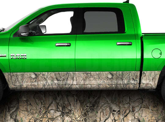 Skull Obliteration Camo Rocker Panel Wrap Graphic Decal Wrap Truck Kit
