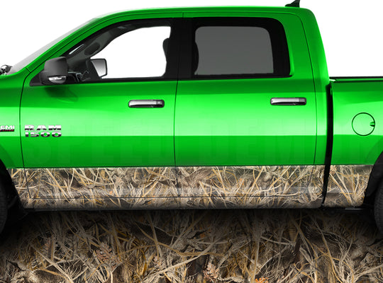 Tallgrass Duck Camo Rocker Panel Wrap Graphic Decal Wrap Truck Kit