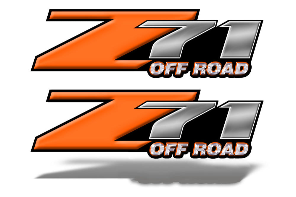 Orange Z71 4x4 Decals