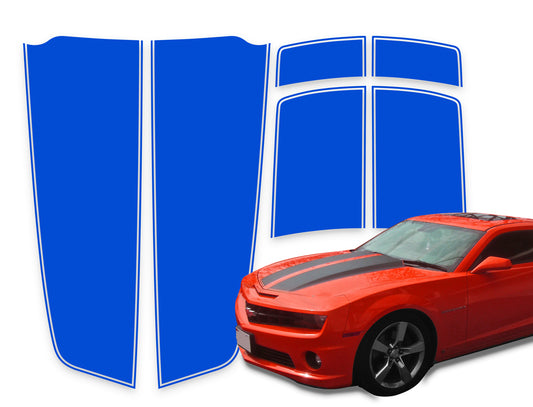 Camaro Racing Stripes Blue Die-Cut 2010-2015