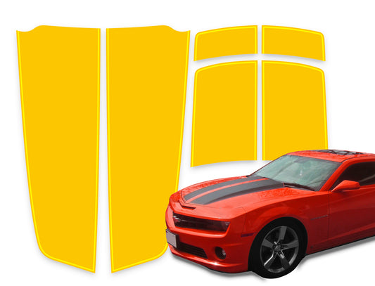 Camaro Racing Stripes Burnt Yellow - Yellow Pinstripe 2010-2015