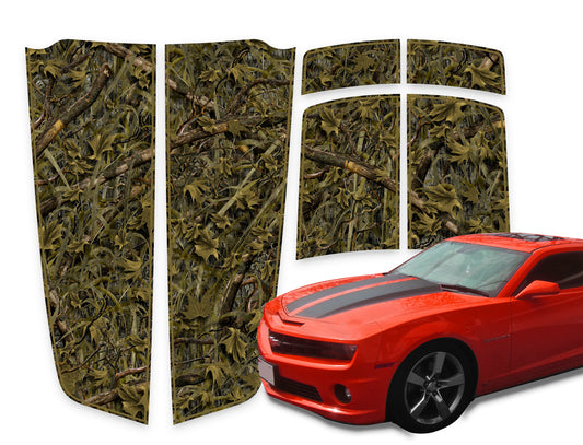 Camaro Racing Stripes Marshland - Green Pinstripe 2010-2015