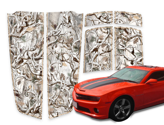 Camaro Racing Stripes Buck Skulls Snow - Beige Pinstripe 2010-2015