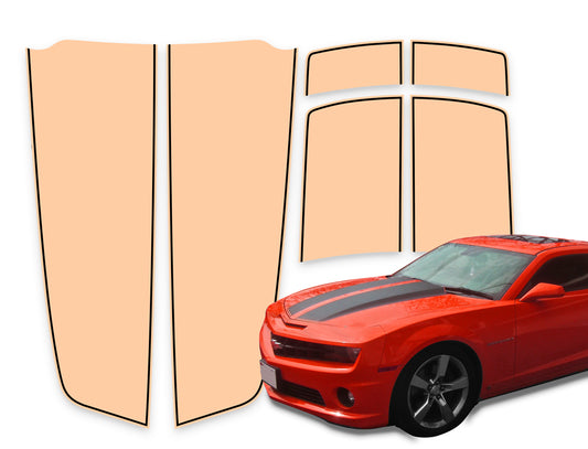 Camaro Racing Stripes Salmon - Black Pinstripe 2010-2015