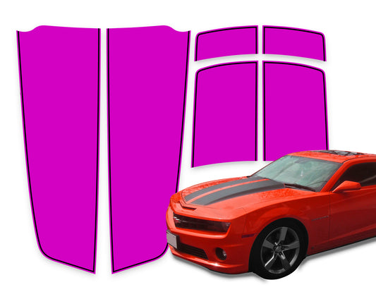 Camaro Racing Stripes Pink - Black Pinstripe 2010-2015