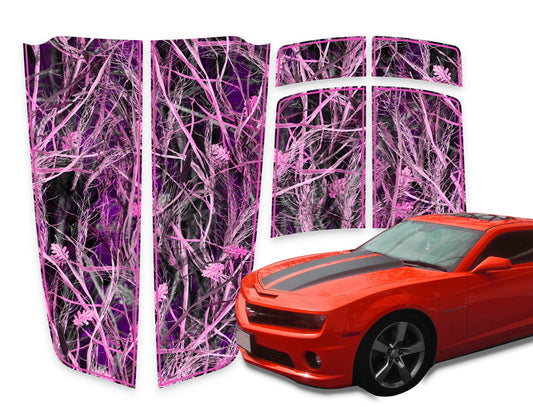 Camaro Racing Stripes Tallgrass Pink - Pink Pinstripe 2010-2015