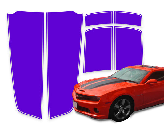 Camaro Racing Stripes Purple Die-Cut 2010-2015