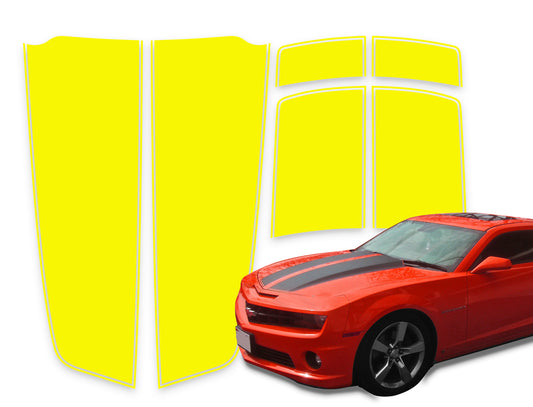 Camaro Racing Stripes Yellow Die-Cut 2010-2015