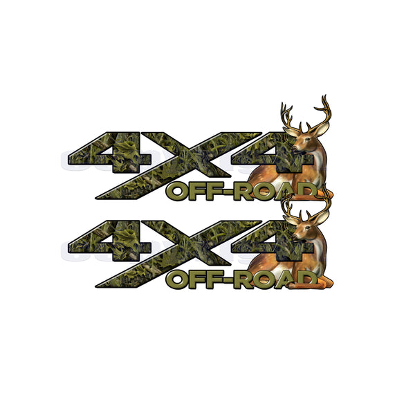 4x4 Off Road Decals Marshland Camo Big Buck