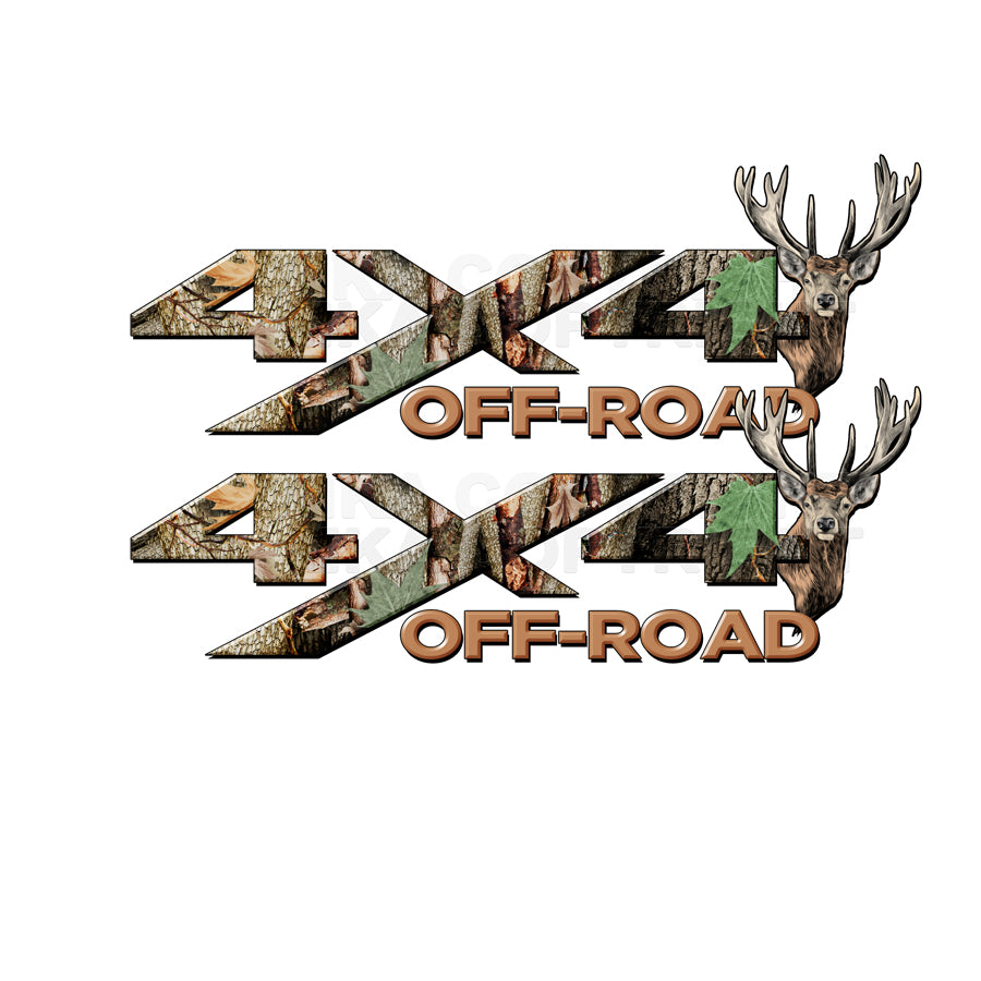 4X4 Offroad Decals Real AP Tree Camo Buck