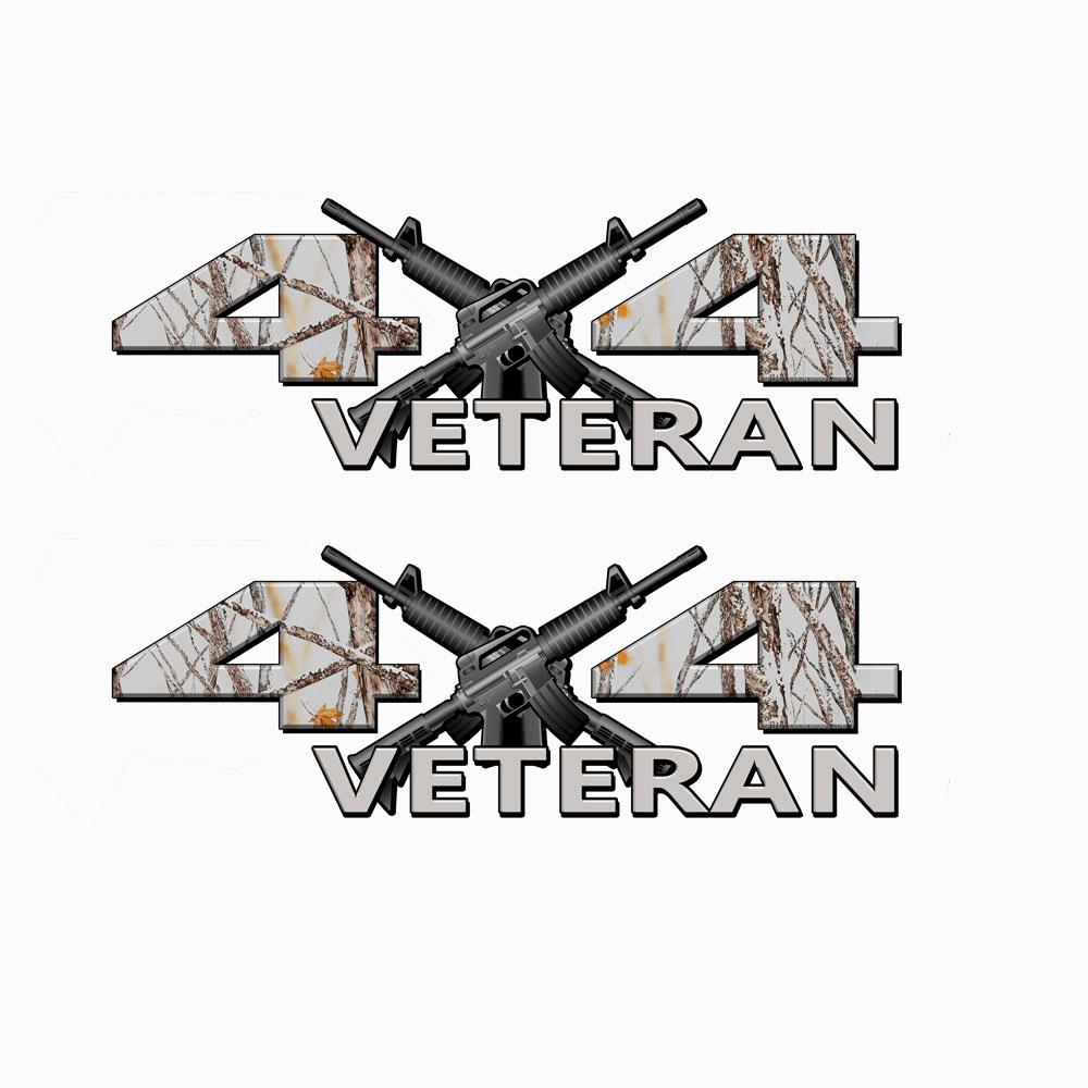 Veteran 4X4 Snow Storm Camo Decals