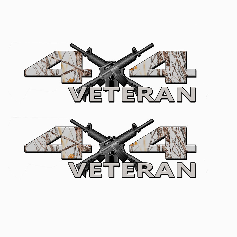 Veteran 4X4 Snow Camo Decals